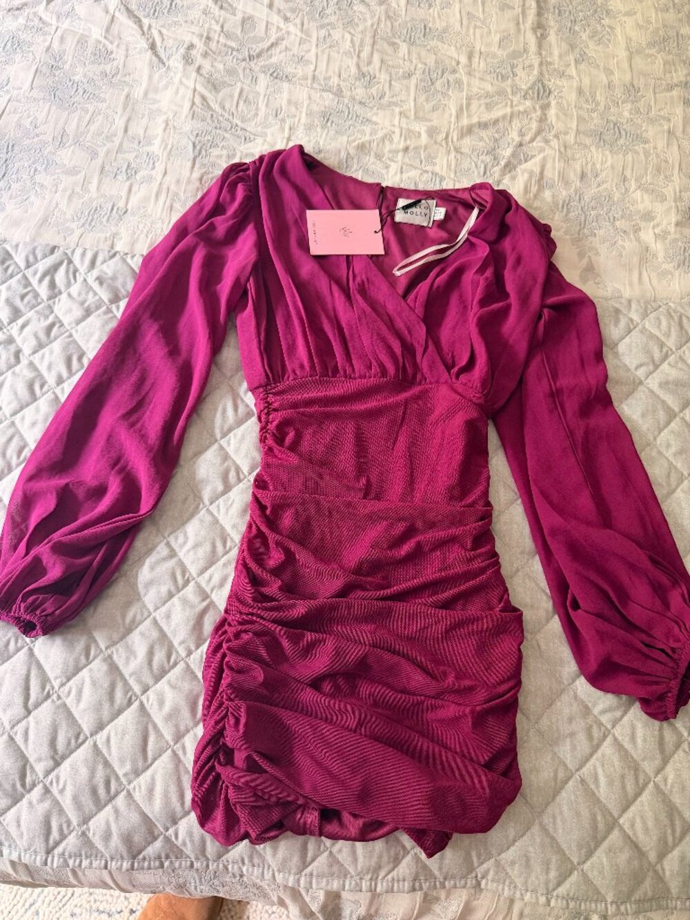 HELLO MOLLY Romantic Sights Dress Purple XS